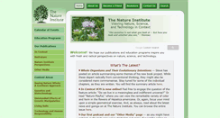 Desktop Screenshot of natureinstitute.org