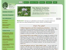 Tablet Screenshot of natureinstitute.org